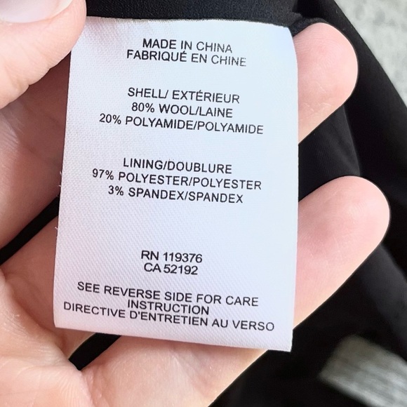 Helmet Lang Long Line Wool Blend Grey Black Zip Front Coat Sz Sm Retails… - Picture 12 of 14